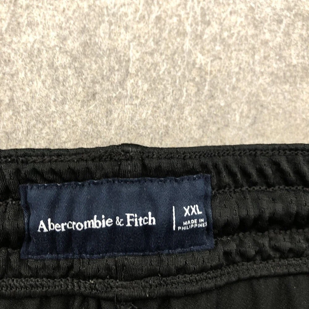 Abercrombie & Fitch Shorts Mens 2XL Black Mesh 6 Inch Boxing Club Gym Pockets